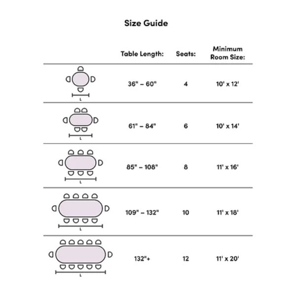 14 person discount dining table dimensions